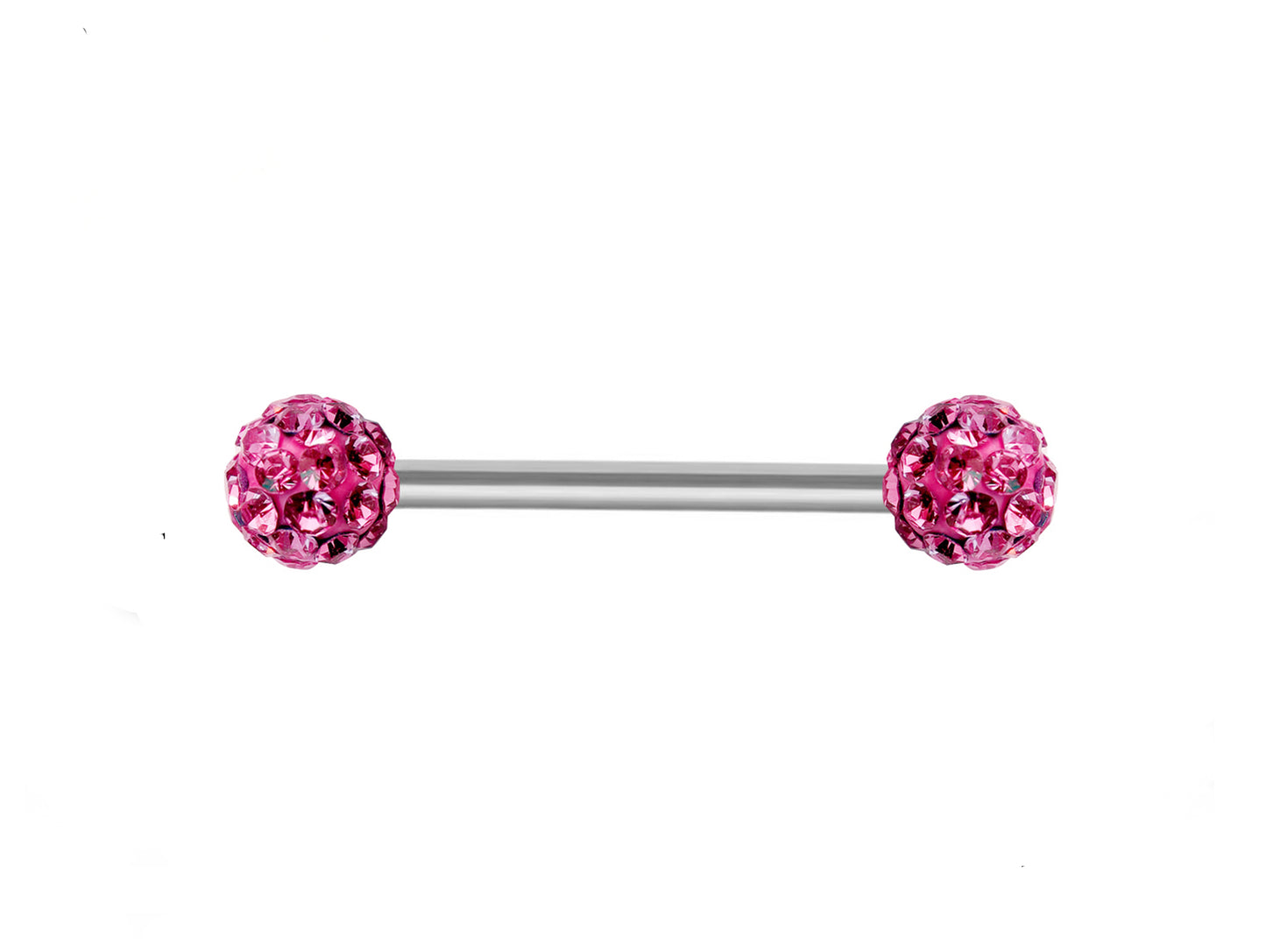 Nipple Bar Piercing Jewelry with Disco Ball CZ Crystal - Body Jewellery for Tongue Daith, Tragus, Helix, Earring