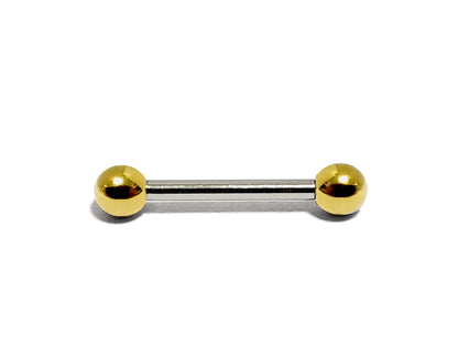 Barbell Piercing Earrings Nipple, Tongue Jewelry with Custom Ball Colors - Body Jewellery 18g 16g 14g