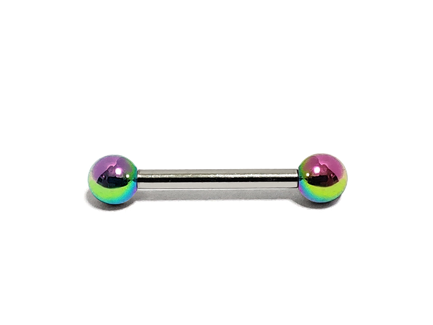 Barbell Piercing Earrings Nipple, Tongue Jewelry with Custom Ball Colors - Body Jewellery 18g 16g 14g