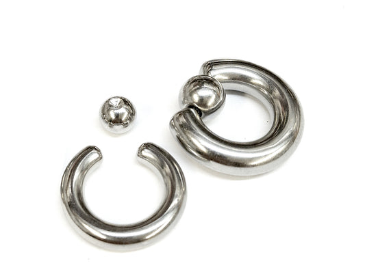 Captive Bead Ring: Titanium Body Piercing Jewelry - Septum, Lip, Ear