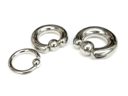 Captive Bead Ring: Titanium Body Piercing Jewelry - Septum, Lip, Ear