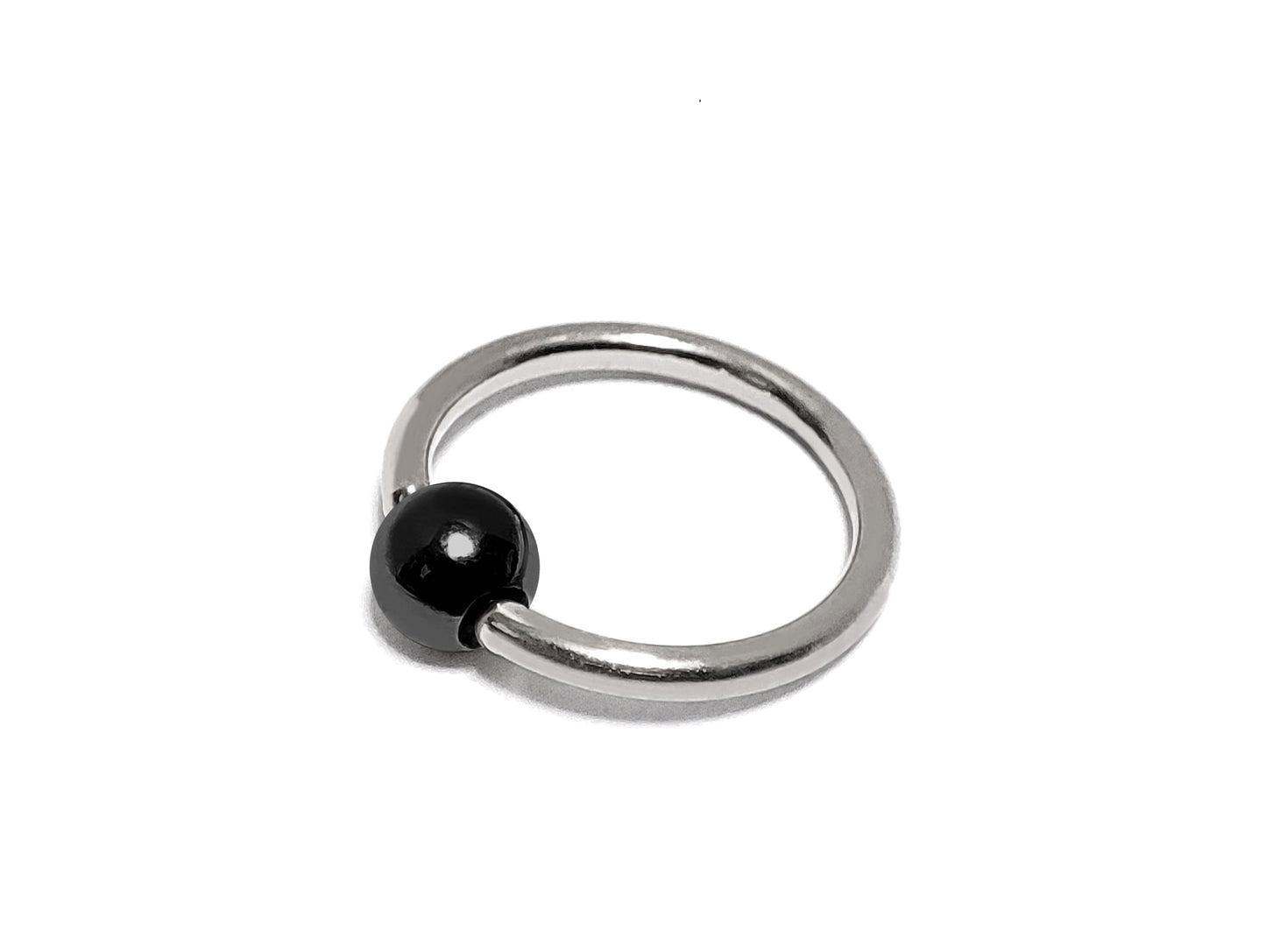 Captive Bead Ring Septum Piercing with Custom Ball Color - Body Jewellery 18g 16g 14g