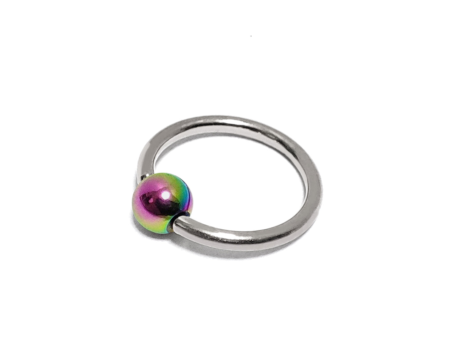 Captive Bead Ring Septum Piercing with Custom Ball Color - Body Jewellery 18g 16g 14g