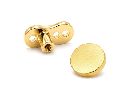 18K Gold Dermal Anchor Piercing 16G Skin Jewellery Implant with Flat Cylinder