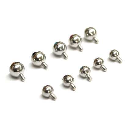 Internally Threaded Piercing Ball Replacement 2pcs Loose Parts Gem Ball CZ Crystals Body Jewellery Attachment