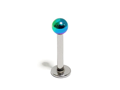 Labret Stud Lip Piercing Jewelry, Tragus Earring with Custom Ball Colors - Body Jewellery 18g 16g 14g