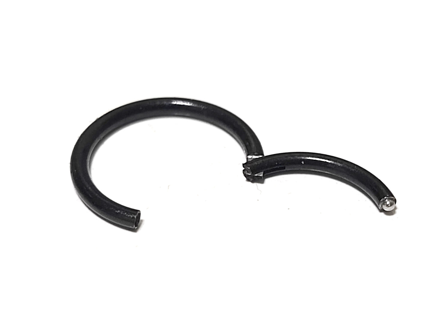 Titanium 16G Spike Septum Ring, Nose Piercing, Clicker Ring with 3 Different Styles - Size 10mm Clicker hoops