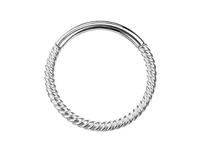 Titanium 16G Spike Septum Ring, Nose Piercing, Clicker Ring with 3 Different Styles - Size 10mm Clicker hoops