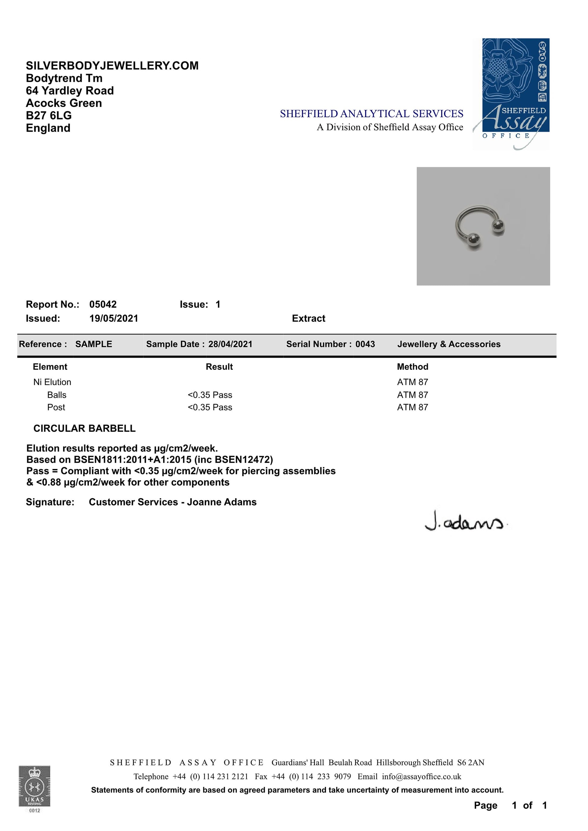 Tongue Piercing, piercing langue, Zungenpierc - Titanium Tongue Bar with PVD Coating