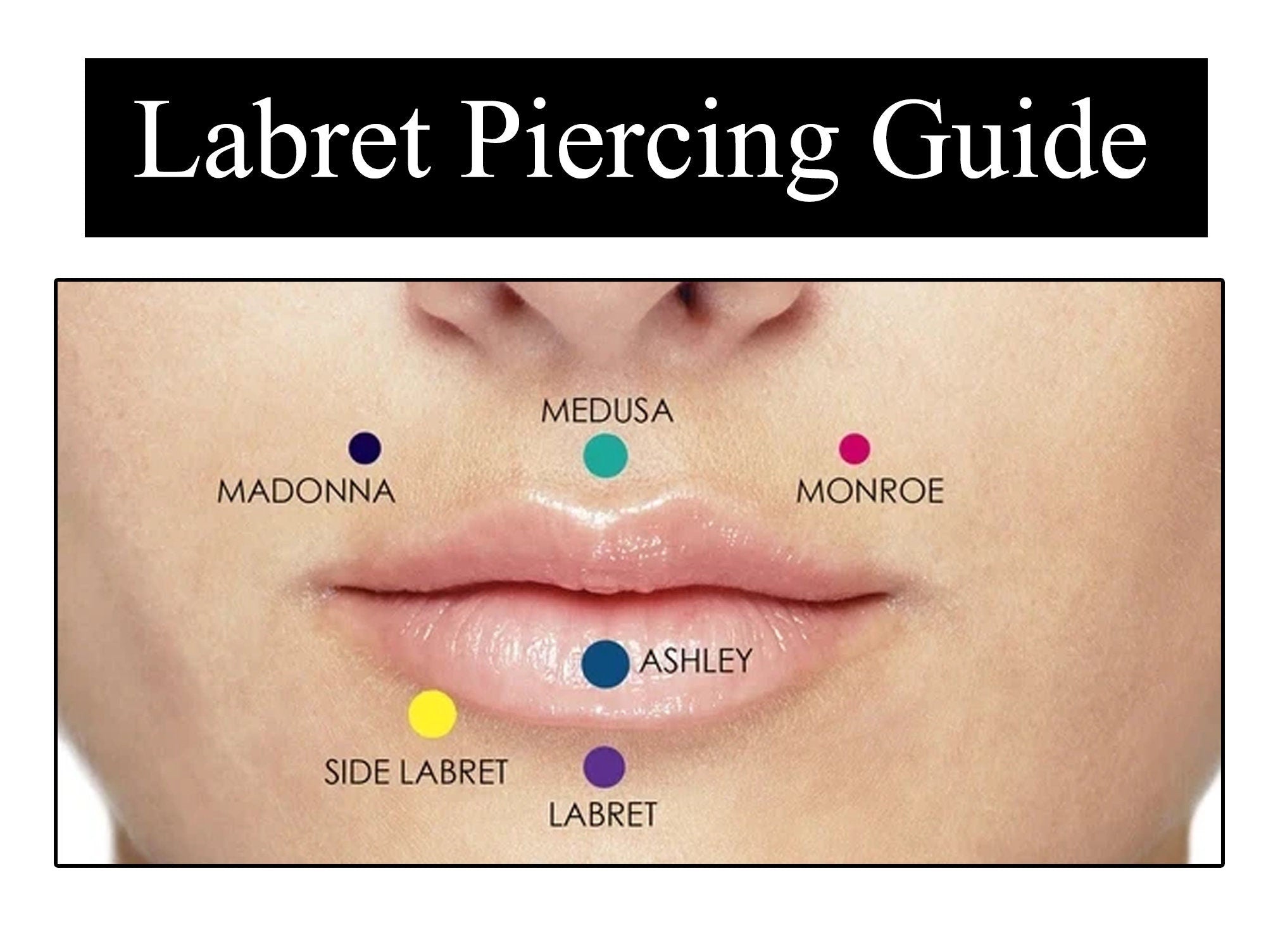 Lip Ring Medusa Piercing Jewelry Medusa Jewelry with Multi Crystal Silver Body Jewellery