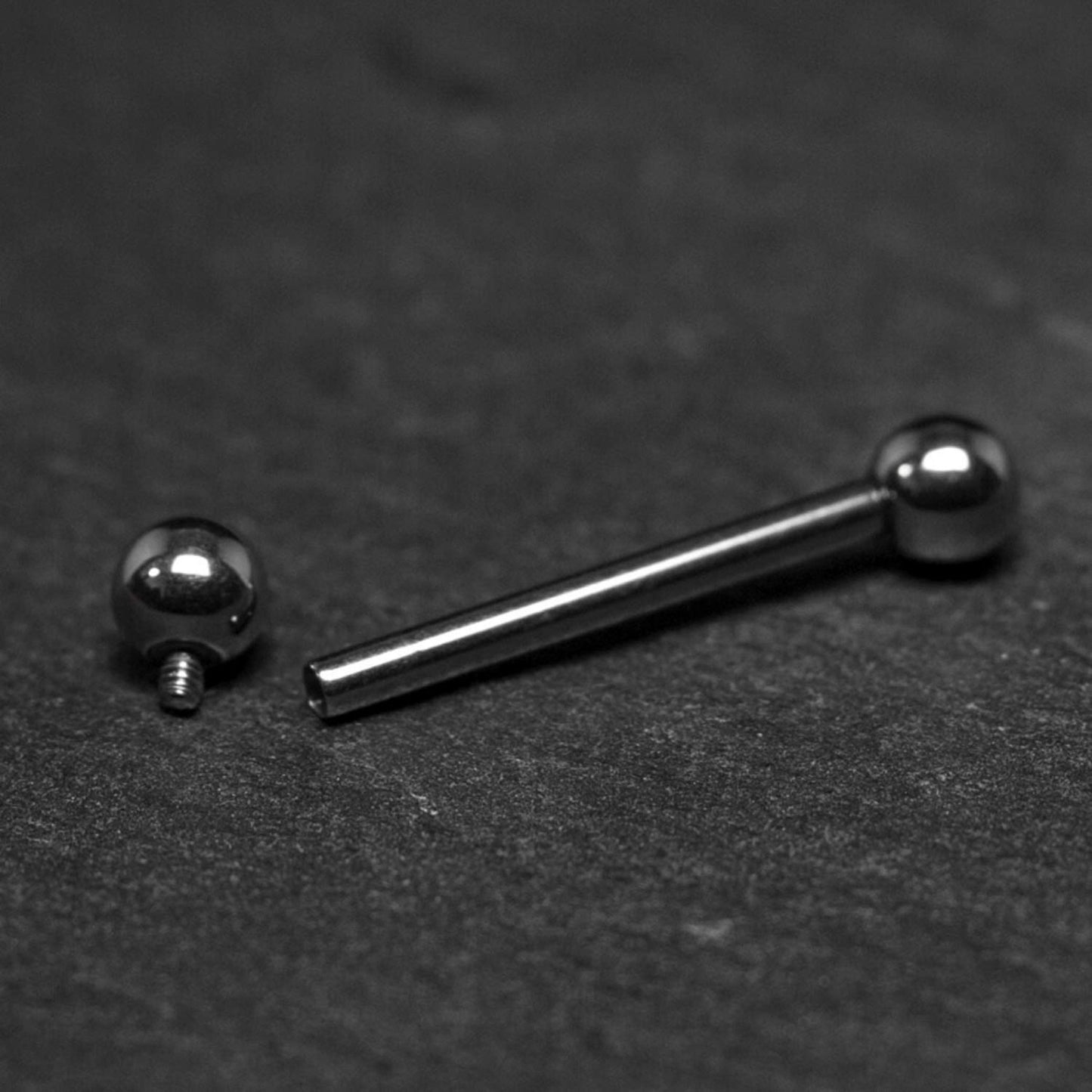 Titanium Barbell, Industrial Barbell - Internally Threaded Barbell Studs - Body Jewelry for Nipple, Tongue Bar, Nose Bridge,Eyebrow