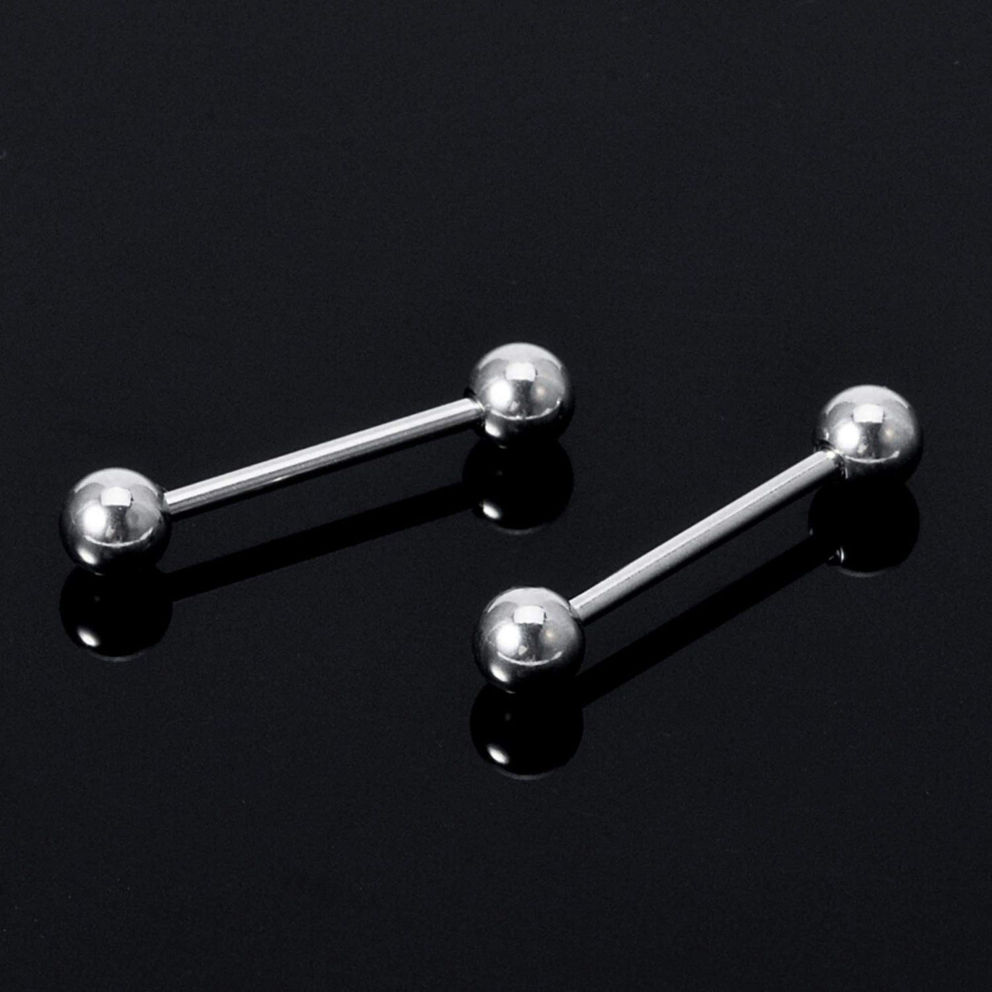 Titanium Barbell, Industrial Barbell - Internally Threaded Barbell Studs - Body Jewelry for Nipple, Tongue Bar, Nose Bridge,Eyebrow