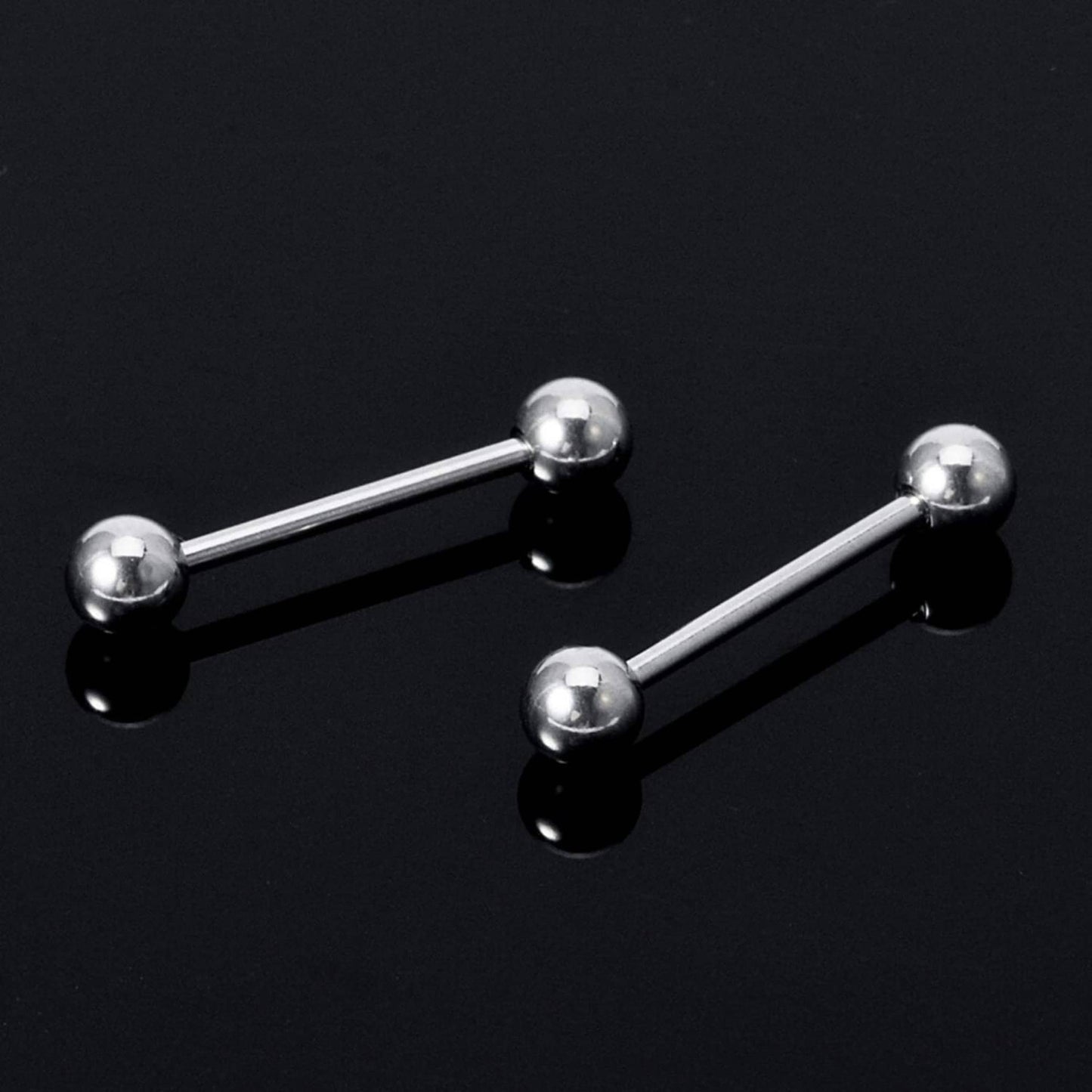 Piercing Barbell, Industrial Barbell - Internally Threaded Barbell Studs - Body Jewelry for Nipple, Tongue Bar, Nose Bridge, Eyebrow