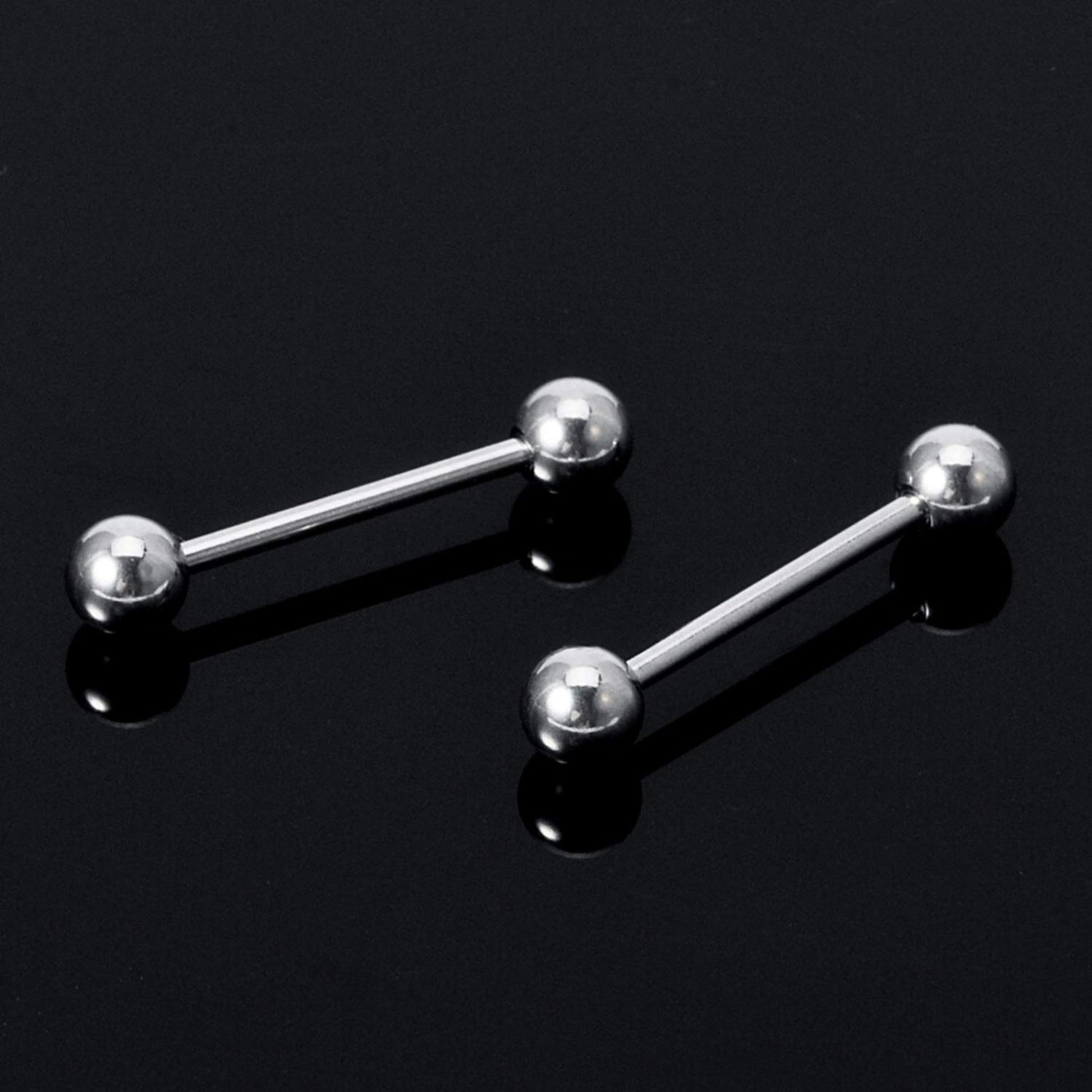 Piercing Barbell, Industrial Barbell - Internally Threaded Barbell Studs - Body Jewelry for Nipple, Tongue Bar, Nose Bridge,Eyebrow