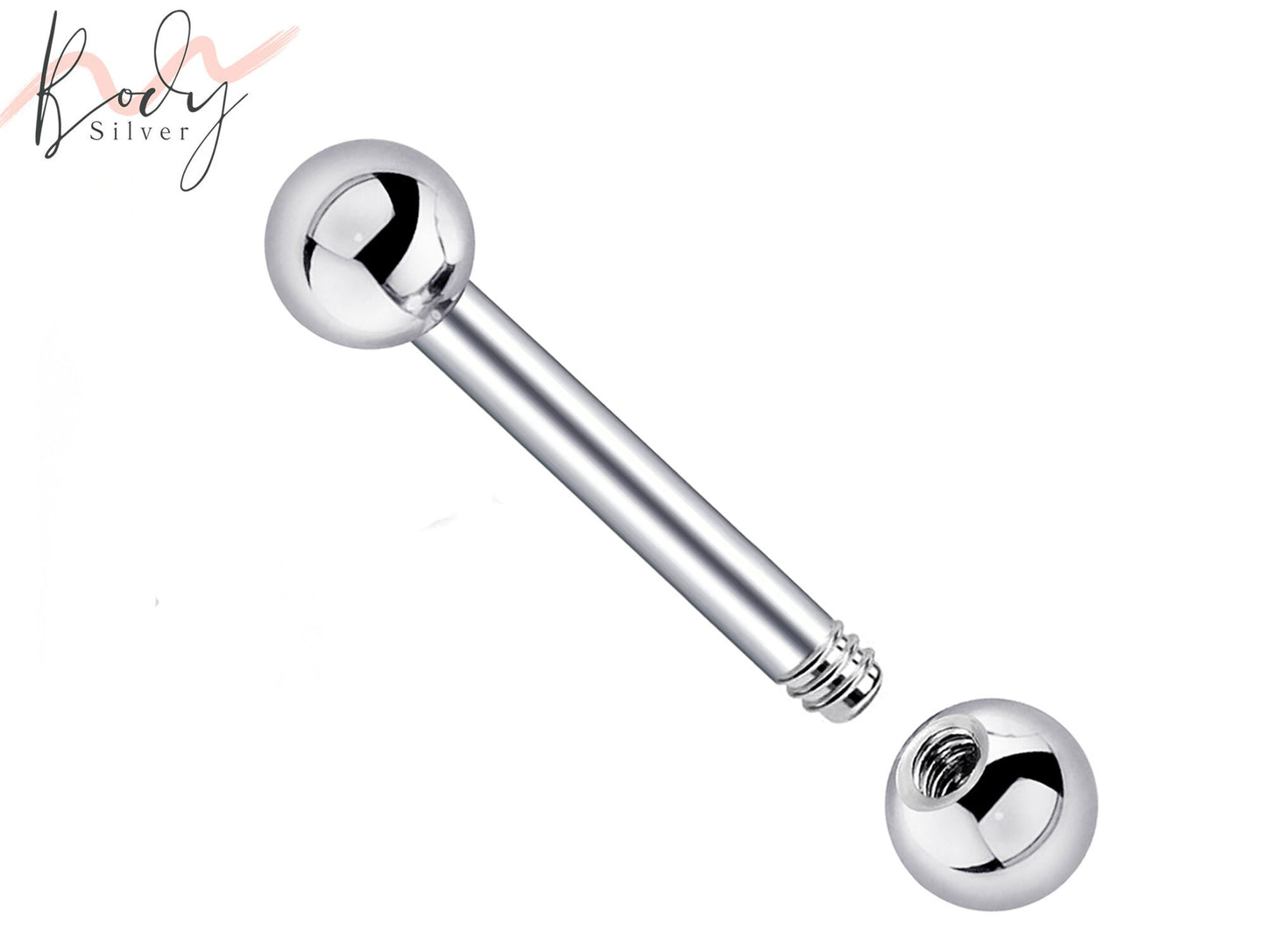 Cartilage Stud, Flat Back Earring, Piercing Ball Barbell - Monroe Labret Bar Ear Stud Cartilage Helix - Flat Lip Jewelry, Barbell Earrings