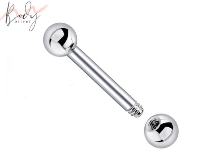 Cartilage Stud, Flat Back Earring, Piercing Ball Barbell - Monroe Labret Bar Ear Stud Cartilage Helix - Flat Lip Jewelry, Barbell Earrings