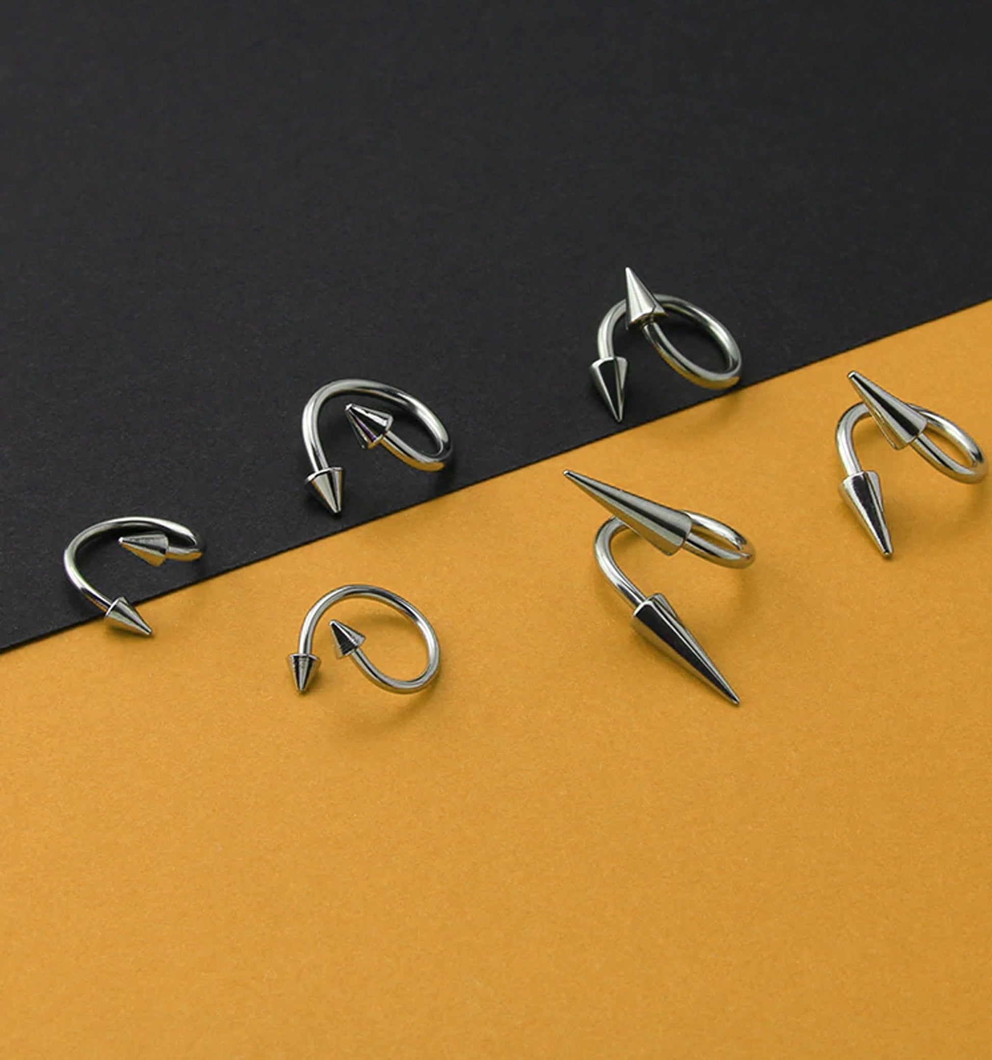 Rose Gold Spike Lip Ring, Lip Jewelry