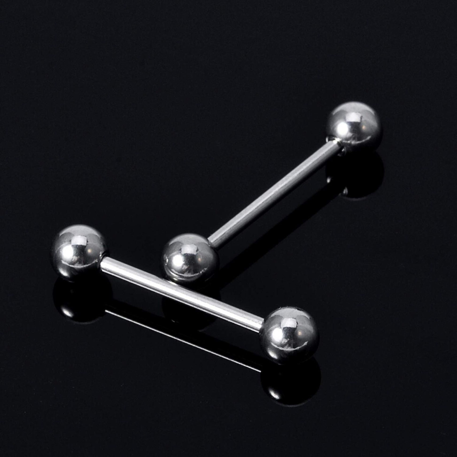 Titanium Tongue Ring, Straight Barbell - Barbell Studs Body Jewelry Barbells, Daith, Tragus, Helix, Nipple Bar, Conch