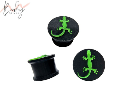 Soft Silicone Ear Gauges Flesh Tunnel with Various Designs - Flexible Ear Eyelets - Plugs Retainer Gauges - Ear Stretcher 0G to" 9/16"