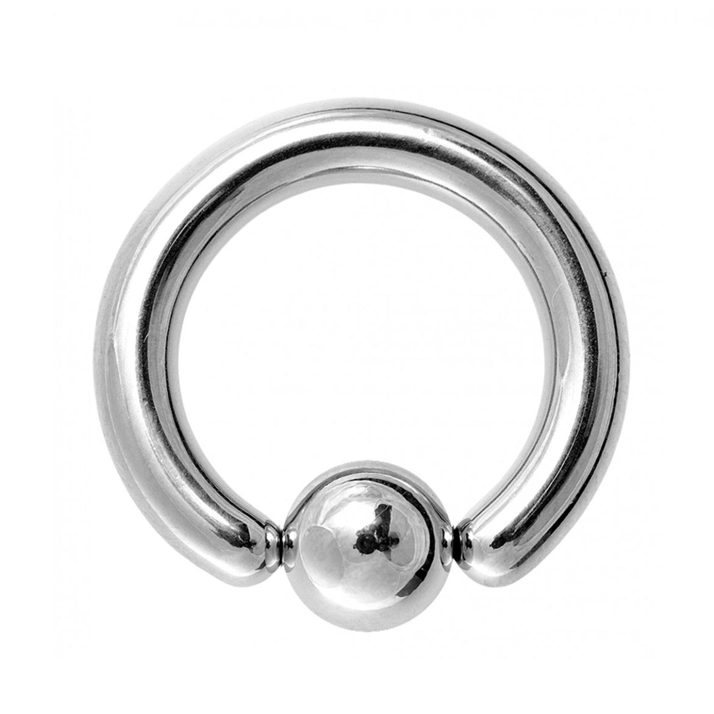 Ball Hoop Earrings, BCR/CBR Nose Ring - 18g to 00g Big Gauges with Spring Ball Dainty Nose Ring Hoop, PA Ring - Body Piercing for Ear, Nose