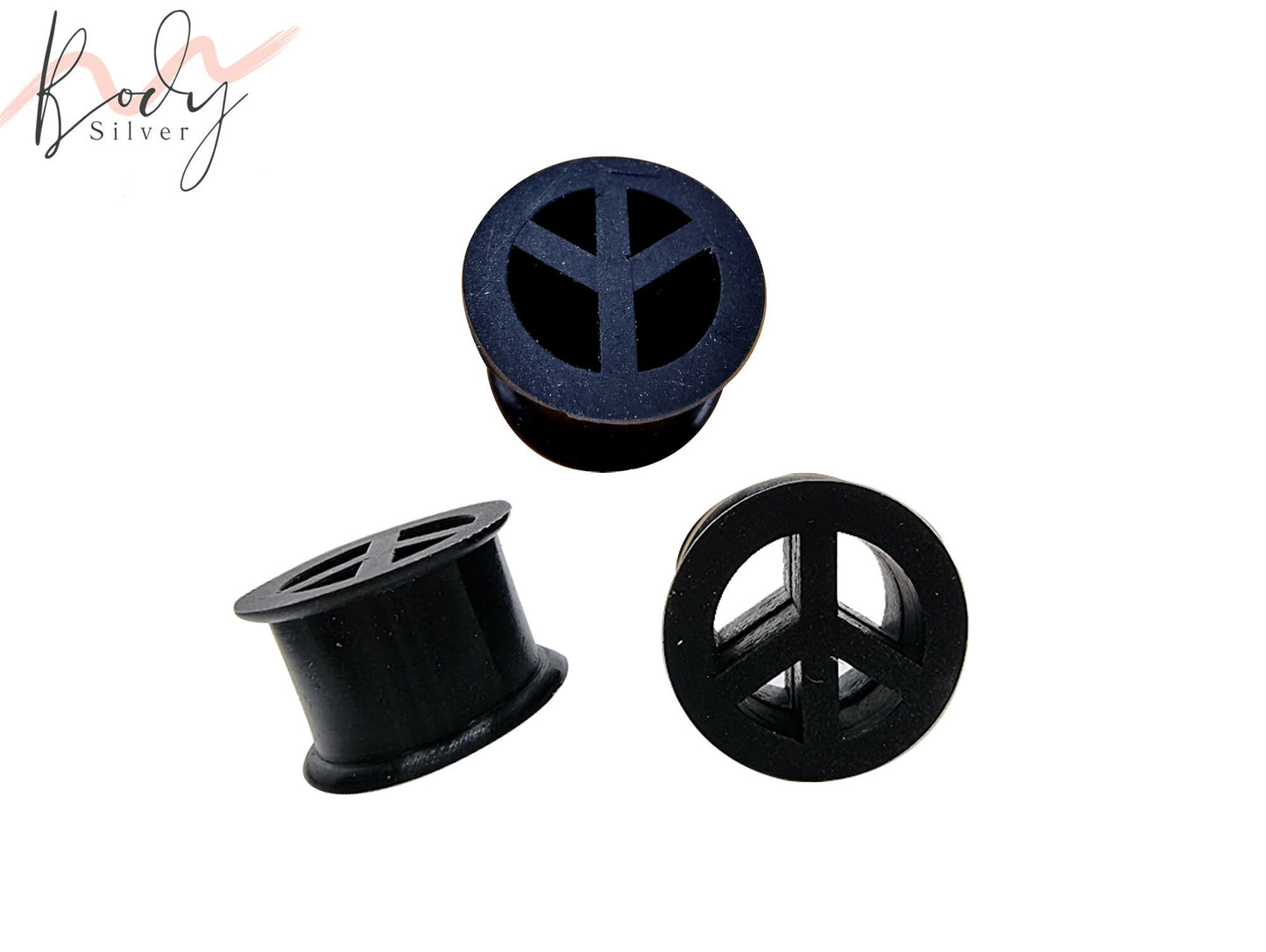 Soft Silicone Ear Gauges Flesh Tunnel with Various Designs - Flexible Ear Eyelets - Plugs Retainer Gauges - Ear Stretcher 0G to" 9/16"