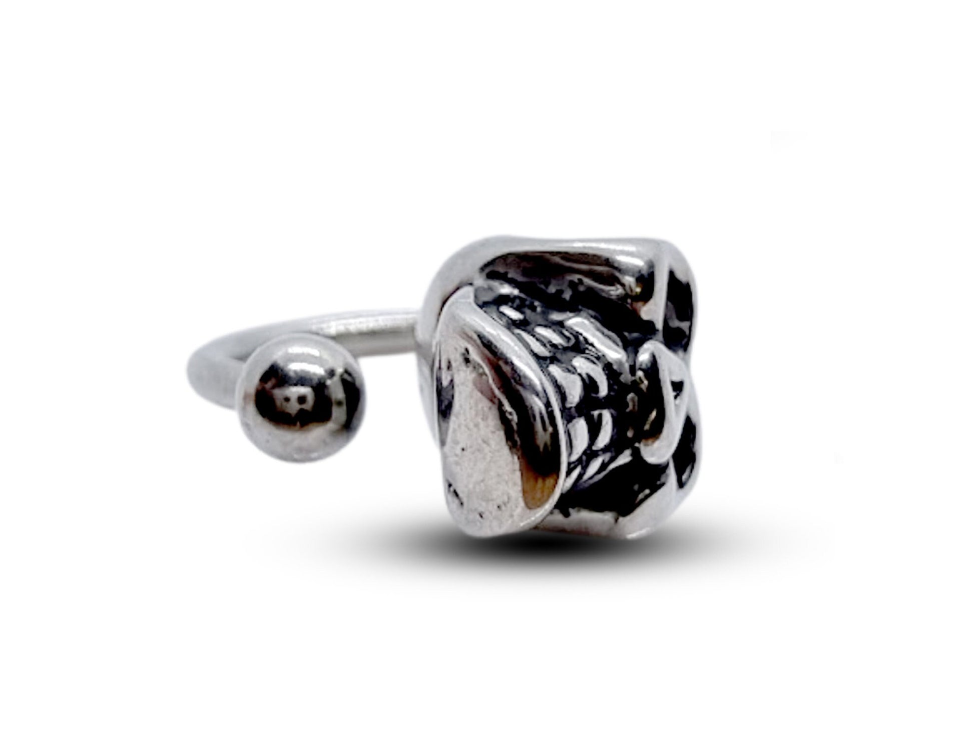 Piercing titanium top ster intern schroefdraad Piercing titanium top ster intern schroefdraad