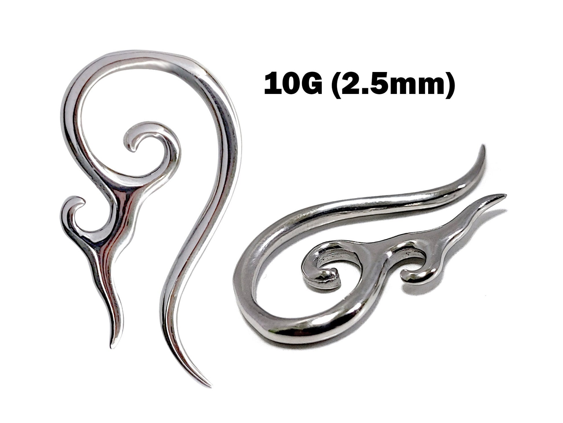 Claw Plug Earrings, Ear Gauges, Ear Lobe Expander and Tapers - 4 Unique Style Earrings 10G 8G 6G Body Jewelry Piercing - Sold in 1pc or Pair