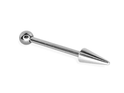 Titanium Spike Barbell Piercing for Nipple Bar, Helix Earring, Industrial Piercing Spike/Cone with Ball - Choose Spike Size in the Option