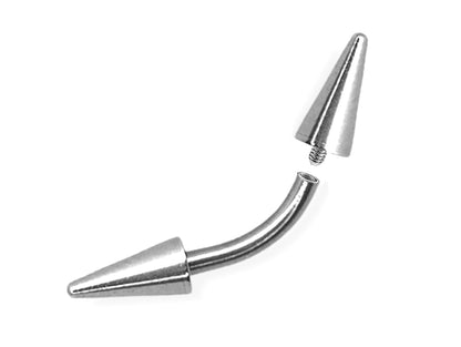 Titanium Eyebrow Piercing Curved Barbell - 16G 14G Internally Threaded Eyebrow Jewelry, Anti Eyebrow - Piercing Combination