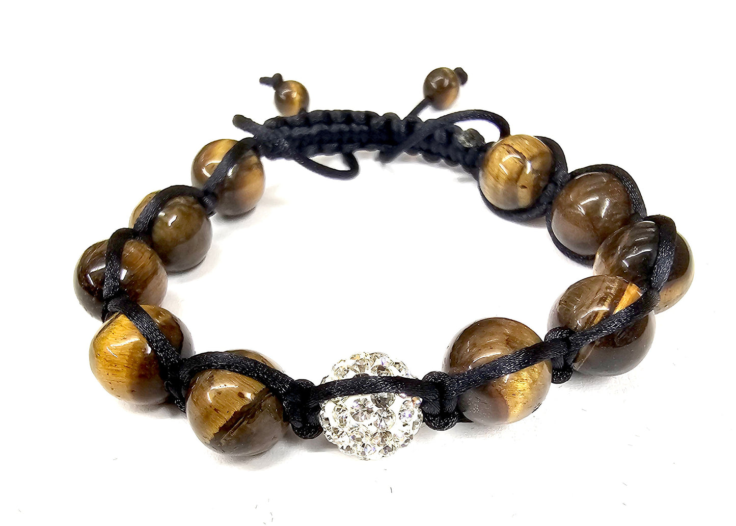 Natural Stone Beads and Wood Bracelet - Tibetan Inspired Bracelet - Macramé bracelet - Adjustable - Available in many colors