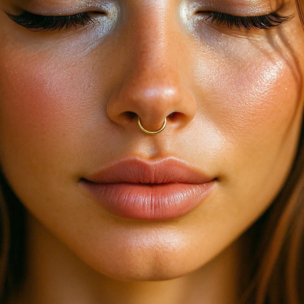 14K Gold Clicker Hoop Septum Hinged Rings Nose, Lip and Ear Piercing - 20g, 18g, 16g, 14g - Hand made Body Jewellery - Sold Individually