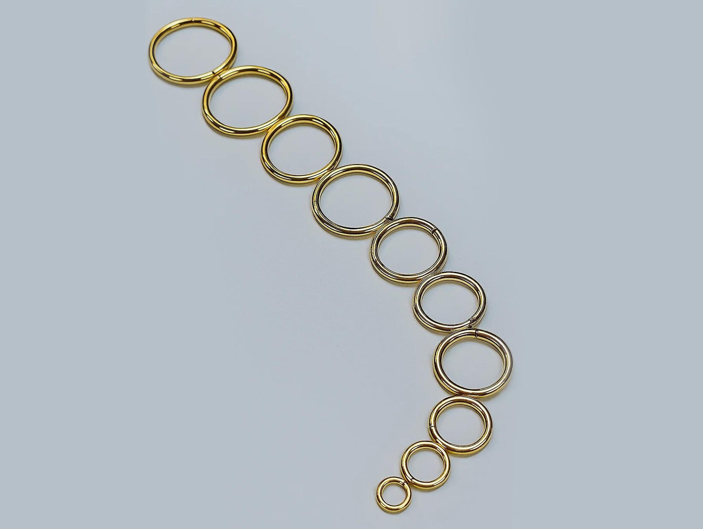 14K Gold Clicker Hoop Septum Hinged Rings Nose, Lip and Ear Piercing - 20g, 18g, 16g, 14g - Hand made Body Jewellery - Sold Individually