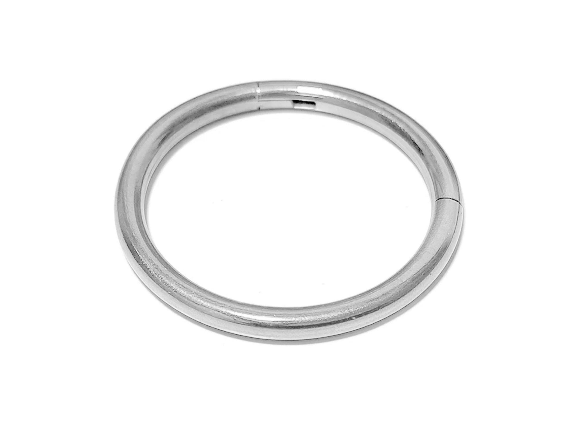 14K White Gold Lip Ring, Nose Hoop Septum Jewelry, Clicker hoops Earrings - 20g to 6g - Hand made Body Jewellery - Sold Individually