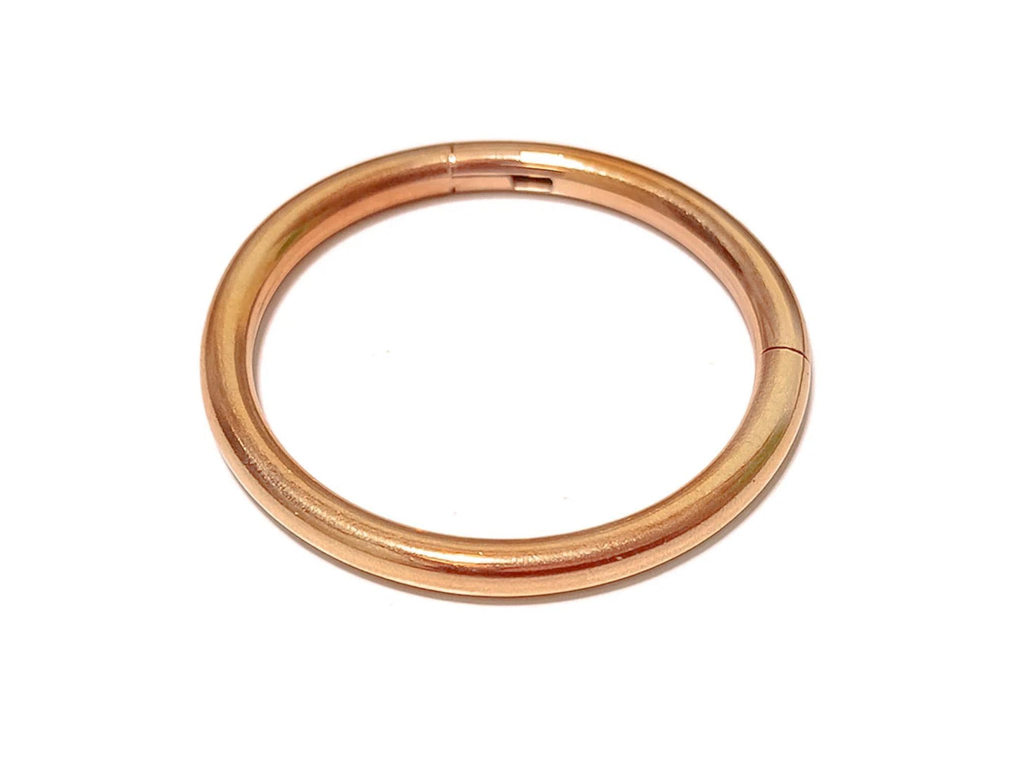 14K Rose Gold Segment Hinged Ring, Septum Clicker Hoops, Daith, Conch Piercing - 14ga to 20ga - Hand made Body Jewellery - Sold Individually