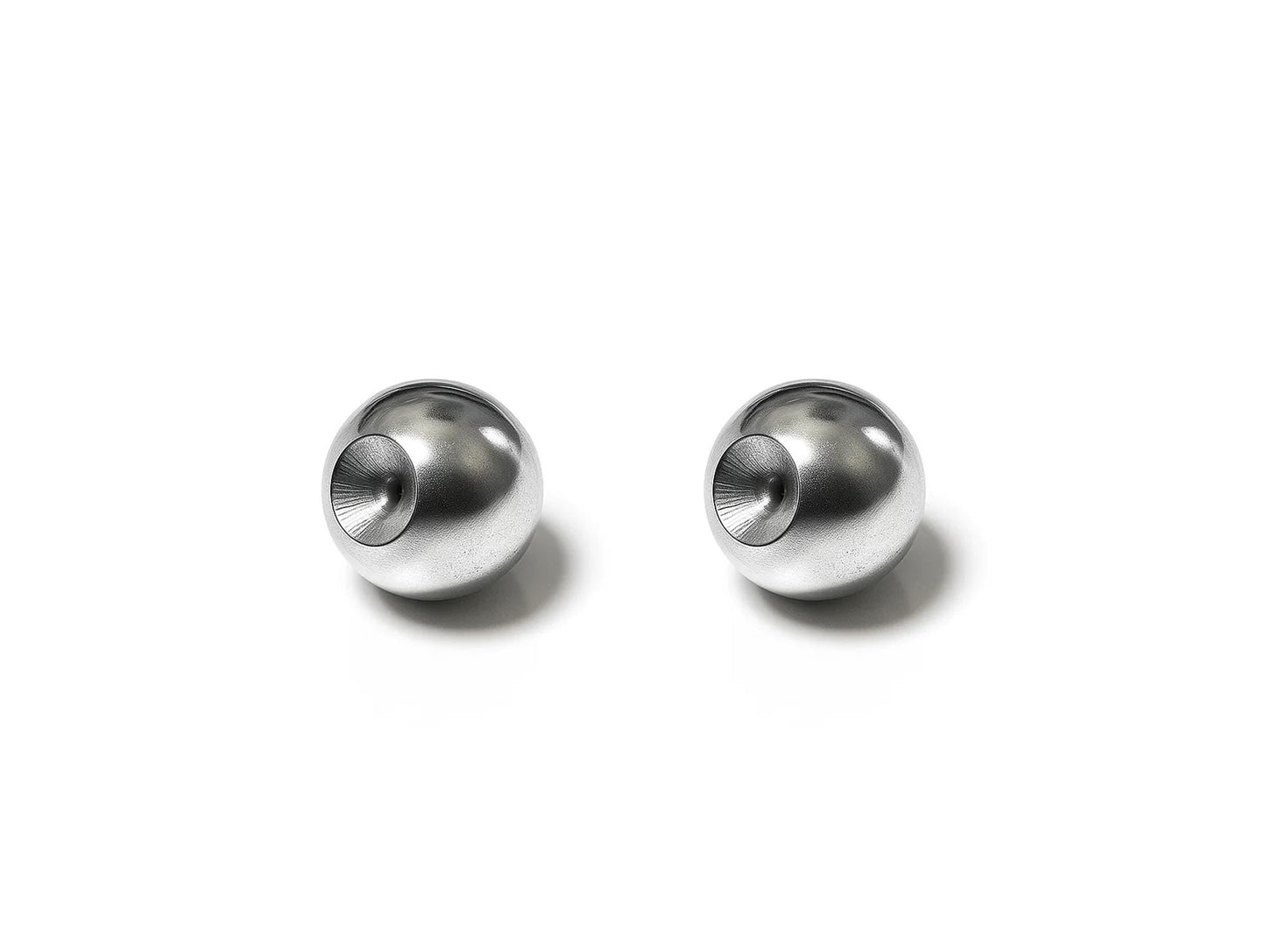 Titanium Dimple Ball: Loose Ball Captive Bead Rings Body Jewelry, 2pcs