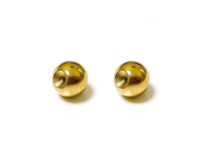 Titanium Dimple Ball: Loose Ball Captive Bead Rings Body Jewelry, 2pcs