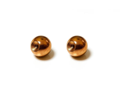 Titanium Dimple Ball: Loose Ball Captive Bead Rings Body Jewelry, 2pcs