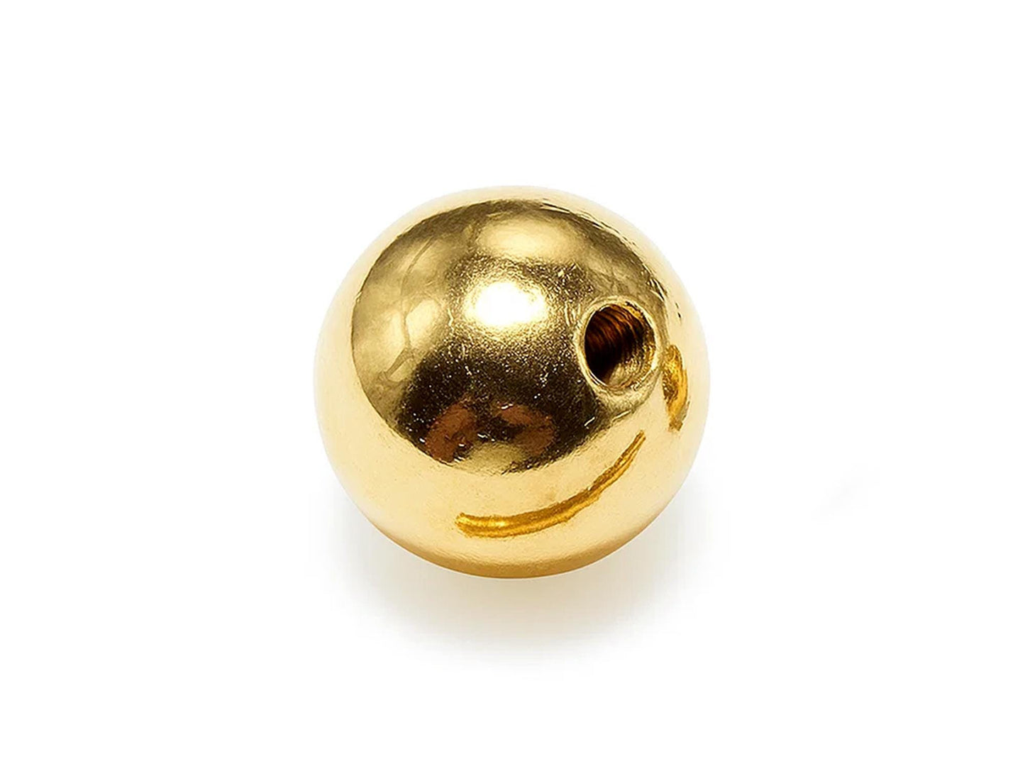 14K Gold Threaded Loose Ball Piercing Parts - 16g, 14g