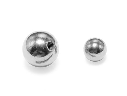 14k White Gold piercing ball: 14g, 16g for Externally Threaded Body Jewellery