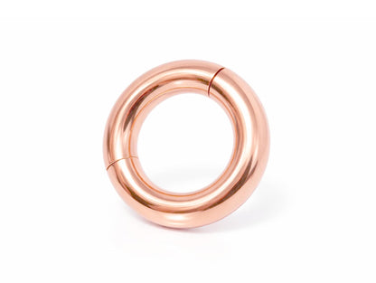 14k Rose Gold Big Size Clicker Hoop: Lip, Nose, Septum, Ear Piercing