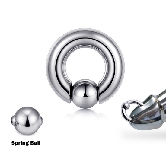 Ball Closure Ring BCR , Captive Ball Hoops PA Ring with Spring Ball