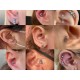 Tragus Earring 16g Lobe Piercing Labret Earring Jewelry with CZ Crystals - Internally Threaded