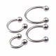 Titanium Threaded Plain Balls for Body Piercing Jewelry (2pcs)