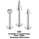 Surgical Steel 316L Labret Body parts (10pcs) - Quality tested by Sheffield Assay Office England