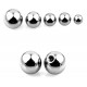 Titanium Threaded Plain Balls for Body Piercing Jewelry (2pcs)