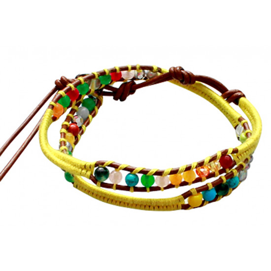 Colourful Handmade Beaded Fashion Bracelet - Various Colours