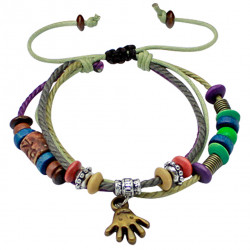 Multi Strand Handmade Fashion Bracelet - Various Colour Beads