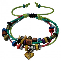Multi Strand Handmade Fashion Bracelet - Various Colour Beads