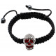 Esquisite Shamballa Bling Bling Skull Bracelet with CZ Crystals - Various Colours