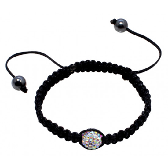 Shamballa Friendship Braided Bracelets with CZ Crystals - Various Colours